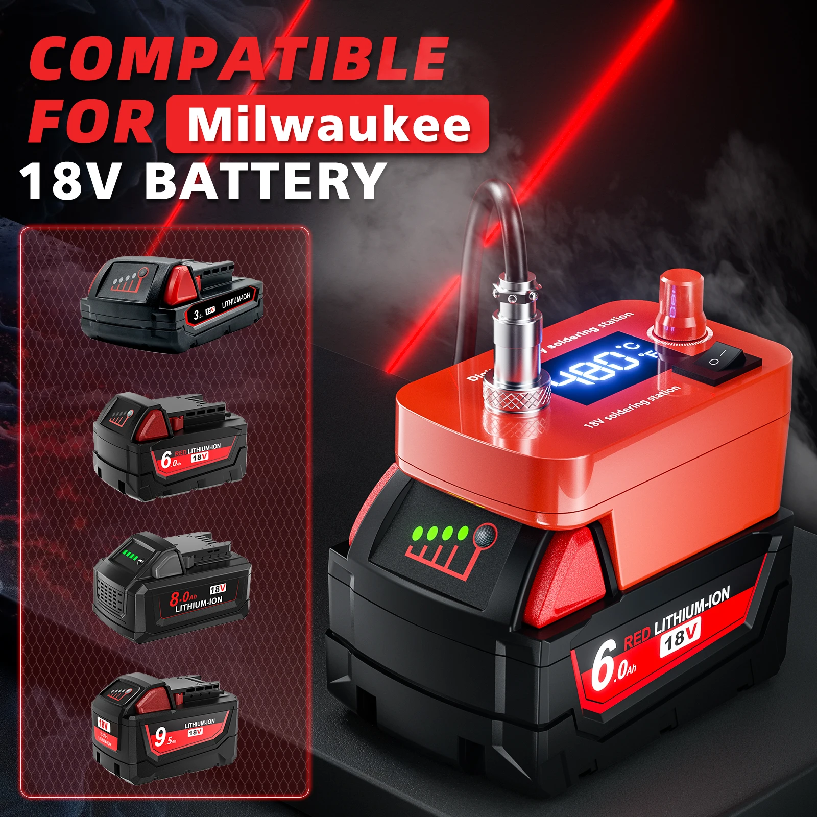 Nananuu اللاسلكي سبيكة لحام كهربائي تعديل لحام بندقية الشعلة أداة إصلاح لماكيتا/ل ديوالت/لبوش/لميلووكي