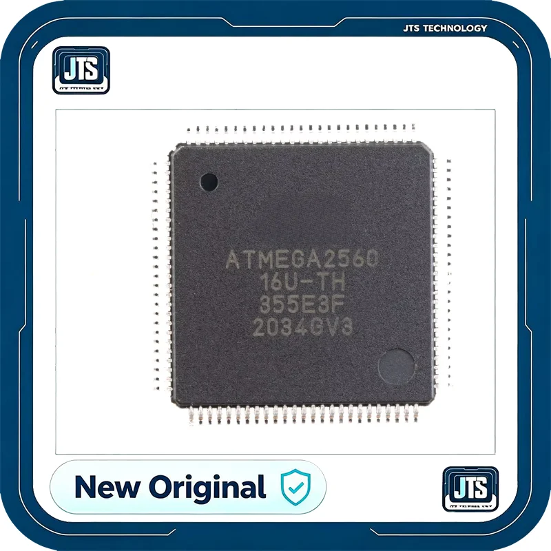 (100%Original & New)ATMEGA2560-16AU IC MCU 8BIT 256KB FLASH 100TQFP Electronic Components ATMEGA2560-16AU