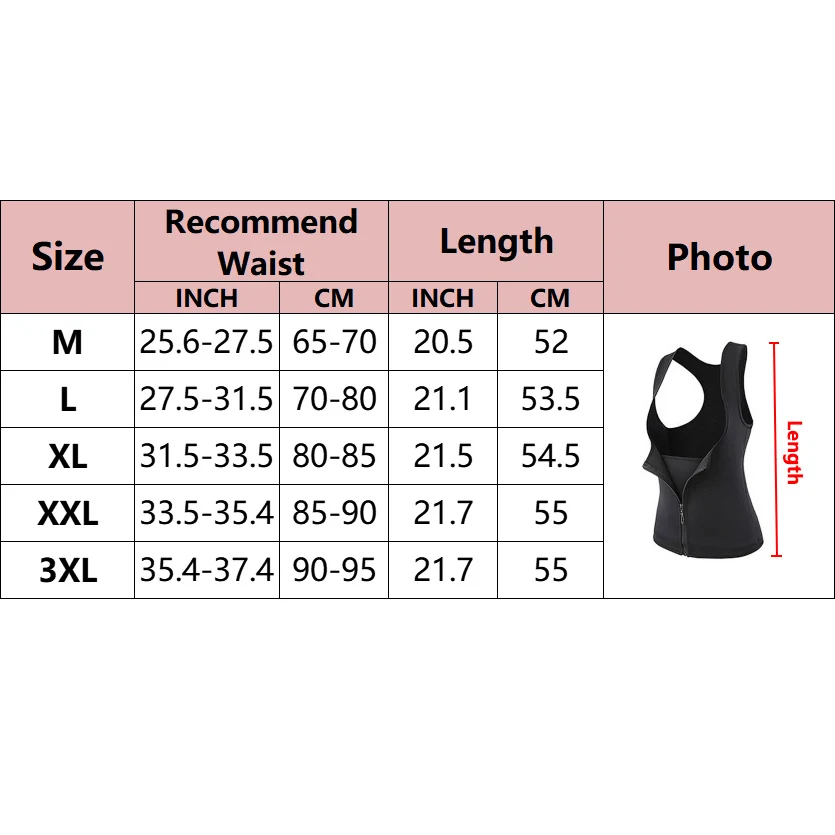 New Sweat Sauna Body Shapers Vest Waist Trainer Slimming Vest Shapewear Weight Loss Waist Shaper Corset