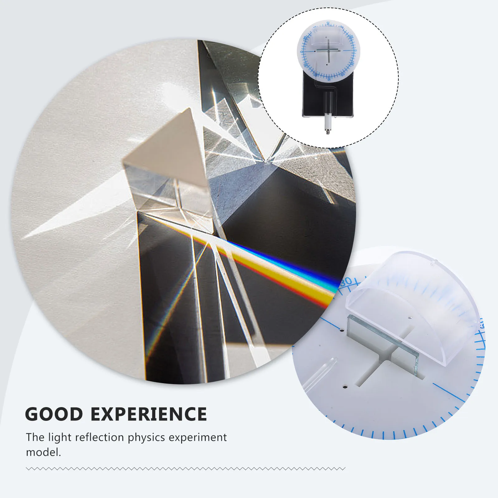 

1 Set Light Reflection Experiment Science Physics Optical Educational Stem Kit Fun Learning Activity Durable Plastic Refraction