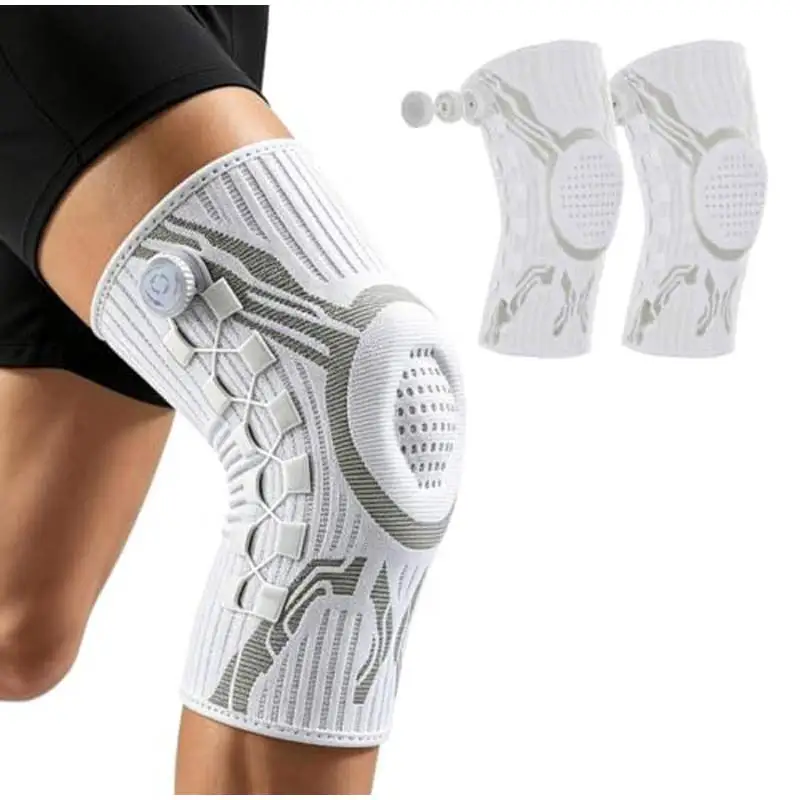 Image of 2026 Neue Rotierende, Festziehbare, Praktische Kniebandage aus Silikon, Stabile, Unverstellbare Kniehüllen für Laufen, Basketball und Sport, Unisex
