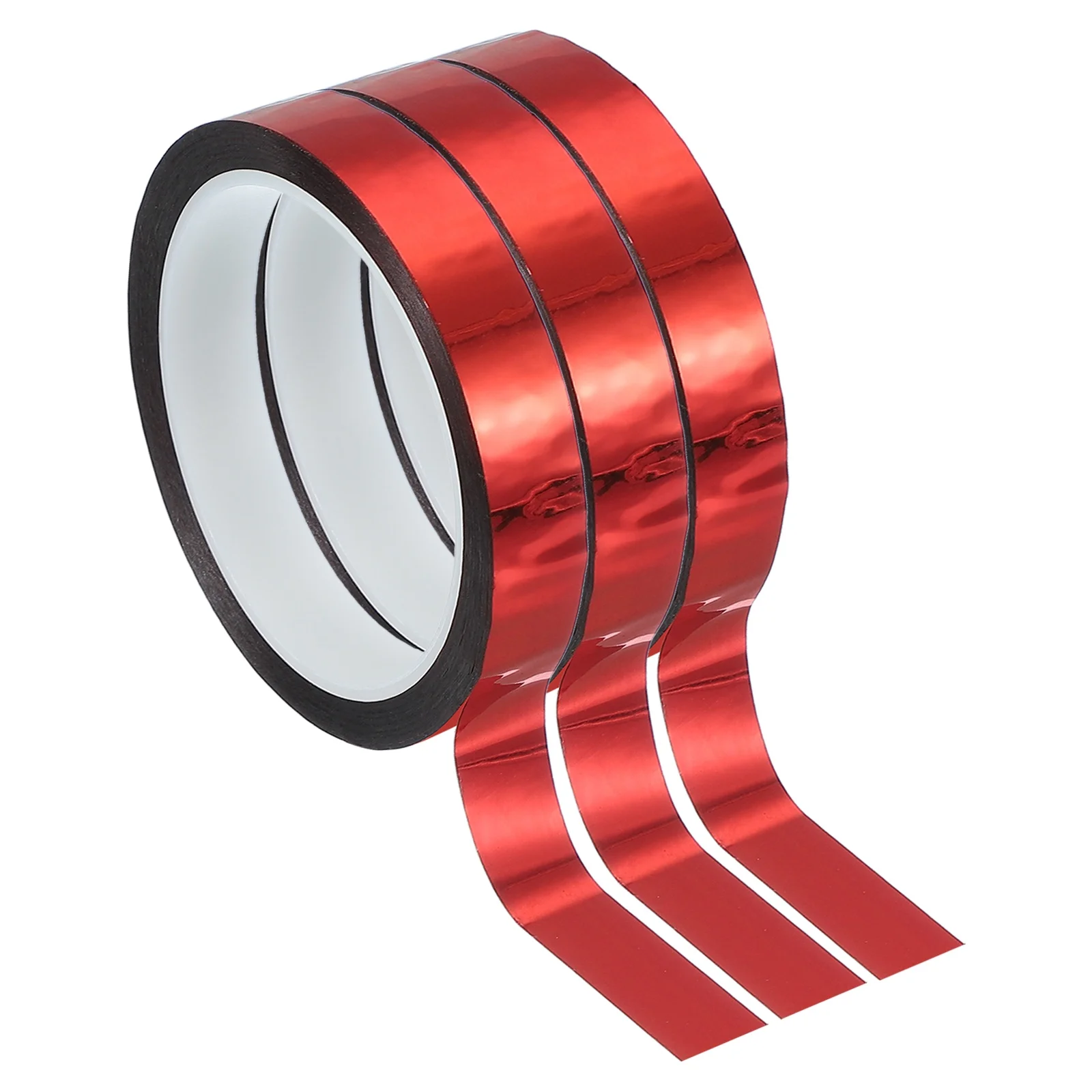 3 Pcs Metalized Polyester Film Tape Metallic Decor Adhesive Mirror Tape for Detailing Accent Wall Graphic Arts Boat Trim Walls