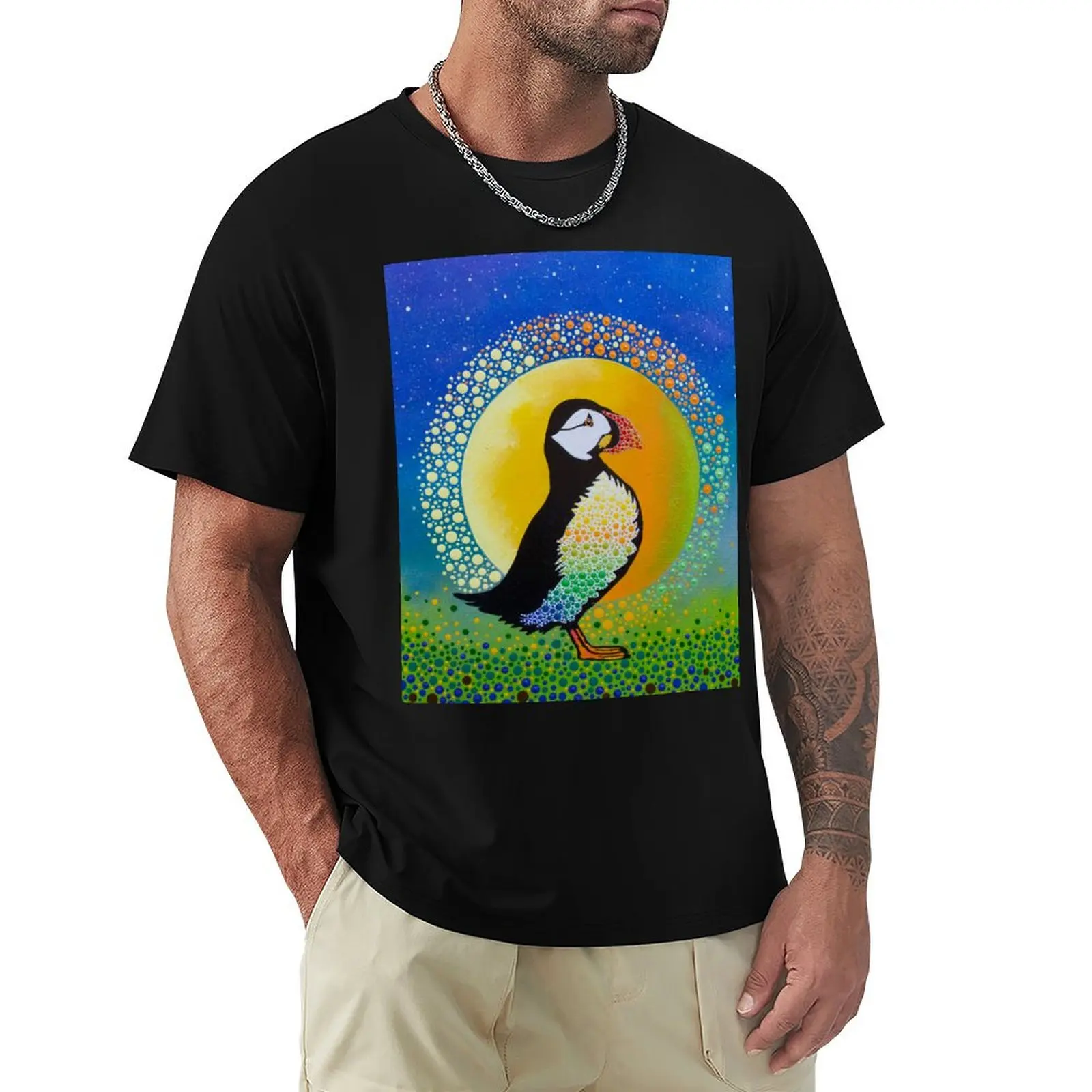 

Puffin Life T-Shirt oversized summer top men clothings