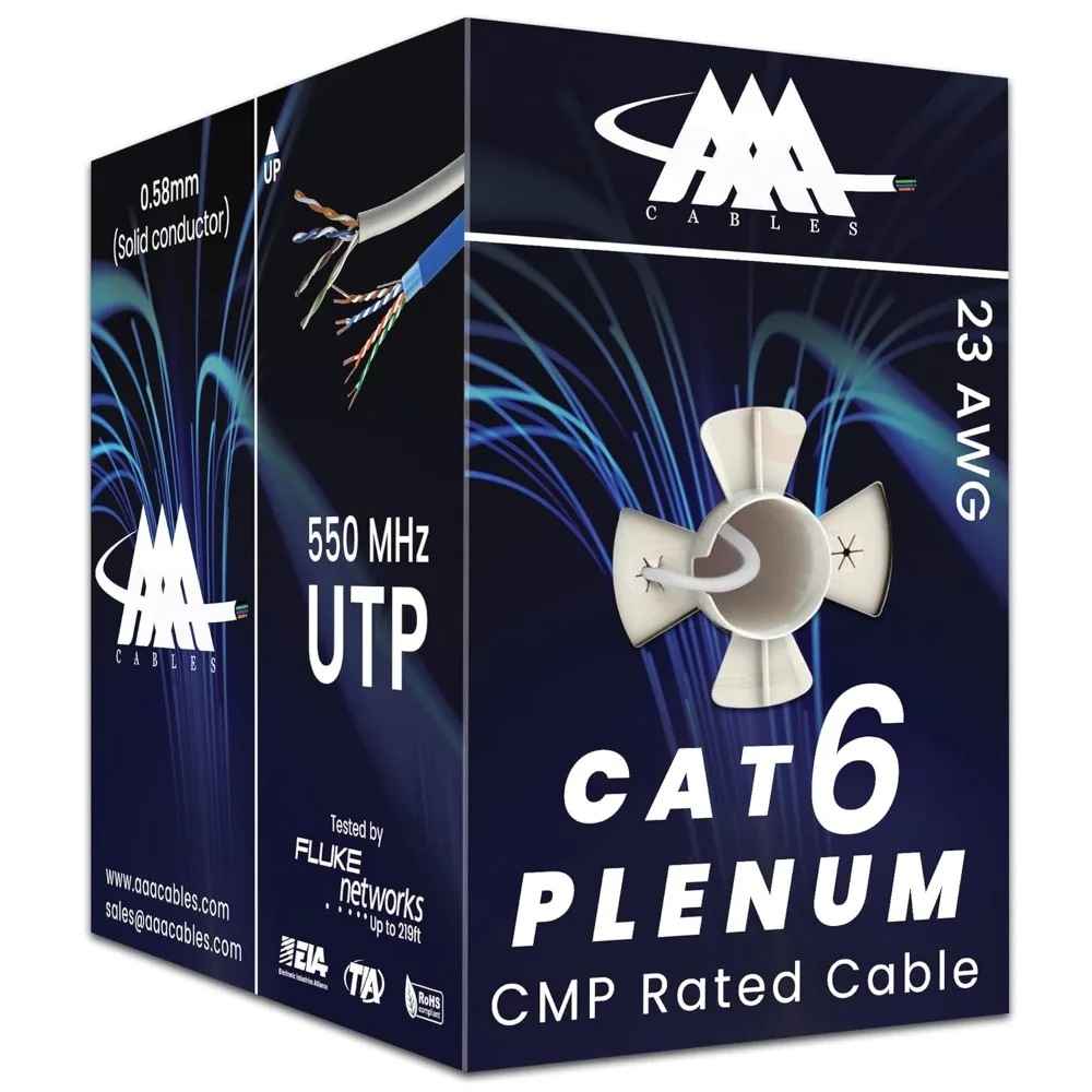 Plenum Cable 1000Ft…