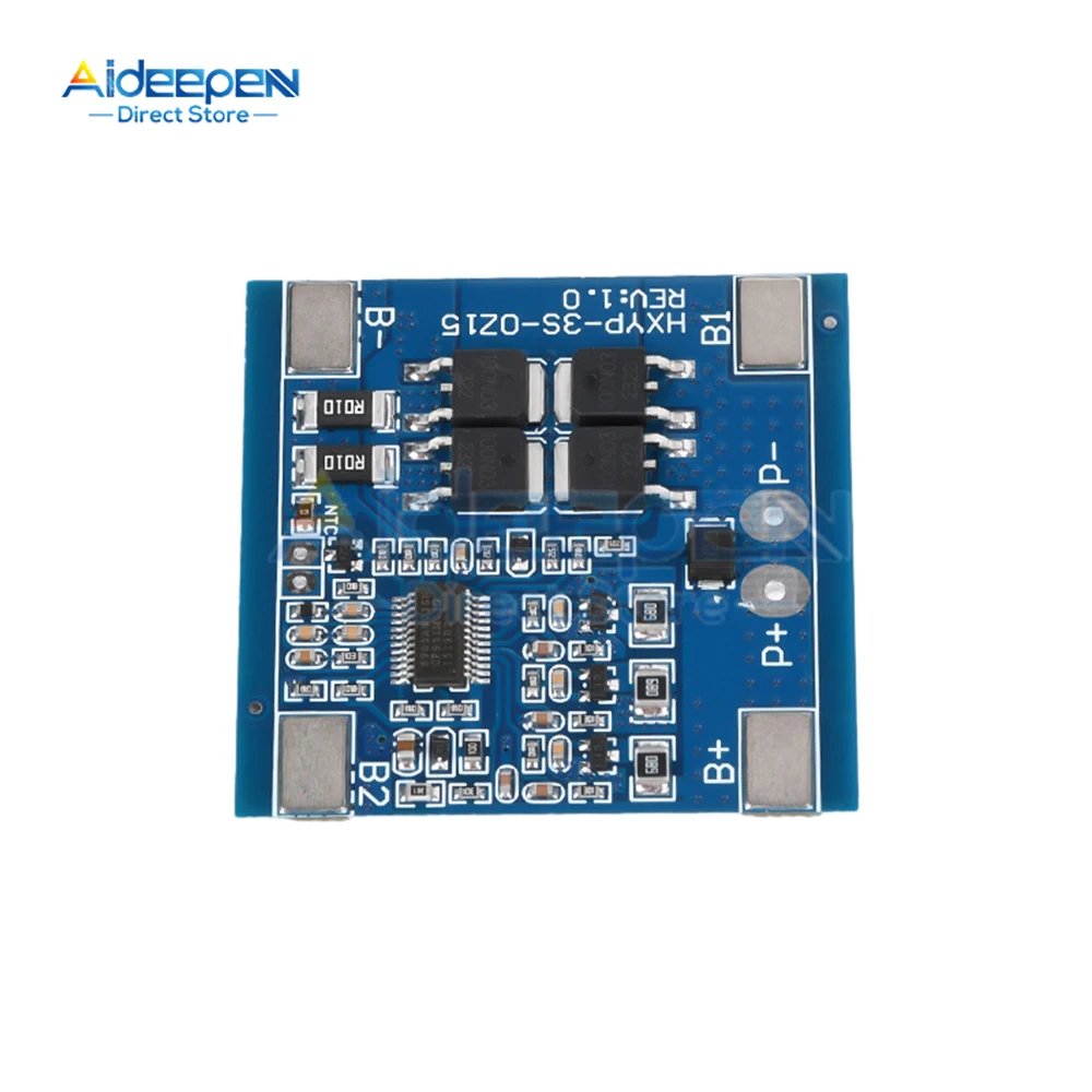 3S 12V 15A/20A/25A/30A Li-ion Lithium Battery BMS 18650 Charger Protection Board With Balance And Temperature Control