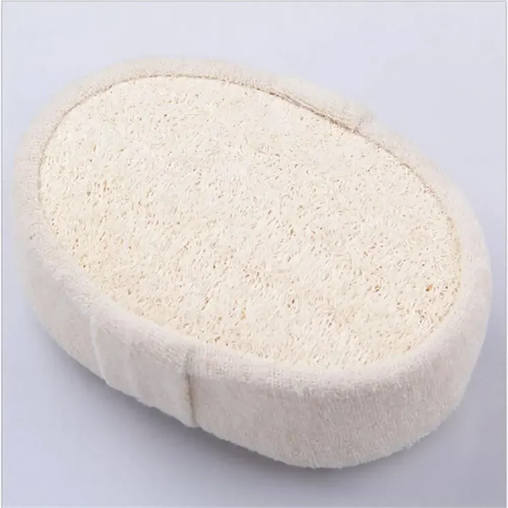 Natural Loofah Bath Exfoliating Scrub Sponge Body Scrubber Exfoliator Soft Shower Brushes Back Cleaner Massager Bathing Tools