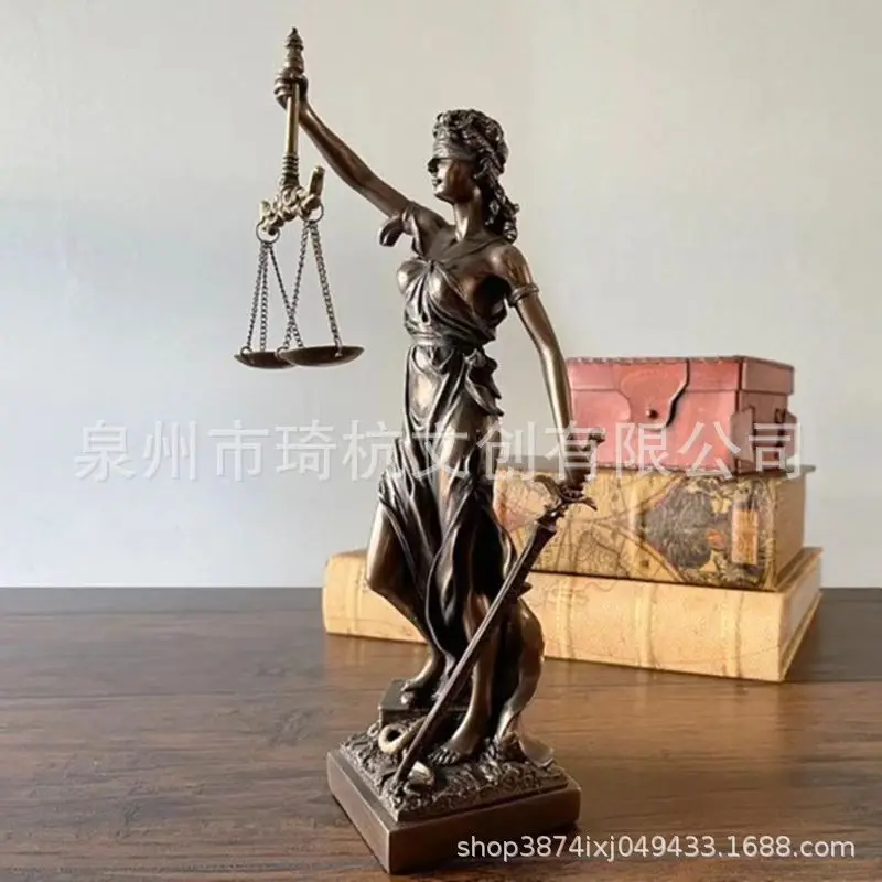 Blind Justice Muse Themis Muse Statue Decoration Home Living Room Bedroom Study Decoration