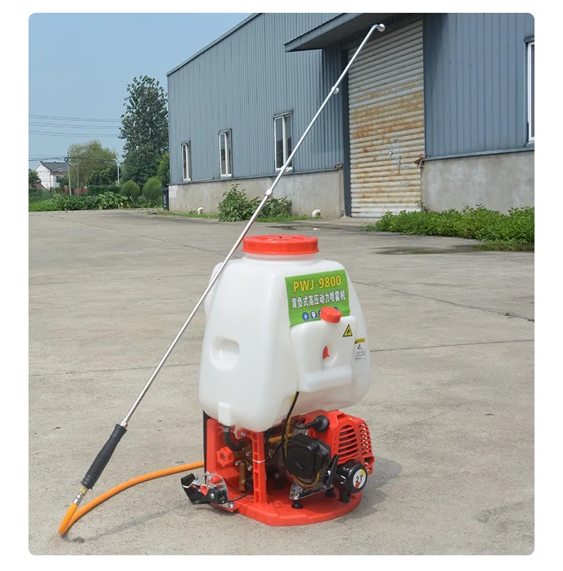 53CC 2 Stroke PWJ-9800 25L Tank Agricultural Disinfection Farm Wet Water Mist Pesticide Machine Knapsack Gasoline Sprayer