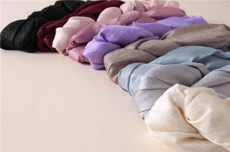 2023 luxus Marke Frauen Mode Schal Plain Solide Seide Leinen Schals Schals Sommer Dame Bandanas Pashmina Foulard Hijab 180*90 cm – Detail 33