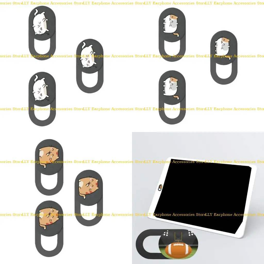 462E 3pcs Camera Privacy Protector Sticker Webcam Cover Slide Universal Camera Cover