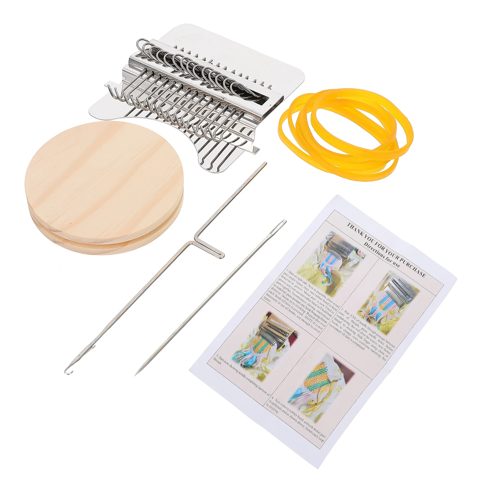 

DIY Weaving Wooden Knitting Machine Kit Child Tapestry Blanket Supplies Sewing Tool Accessories