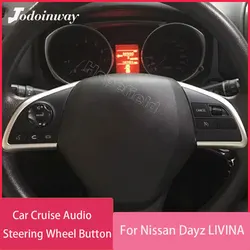 Przycisk układu kierownicy samochodu tempomat multimedialny przełącznik Fit głośności radia Audio do Nissan Dayz 2014 Livina 2019 akcesoria