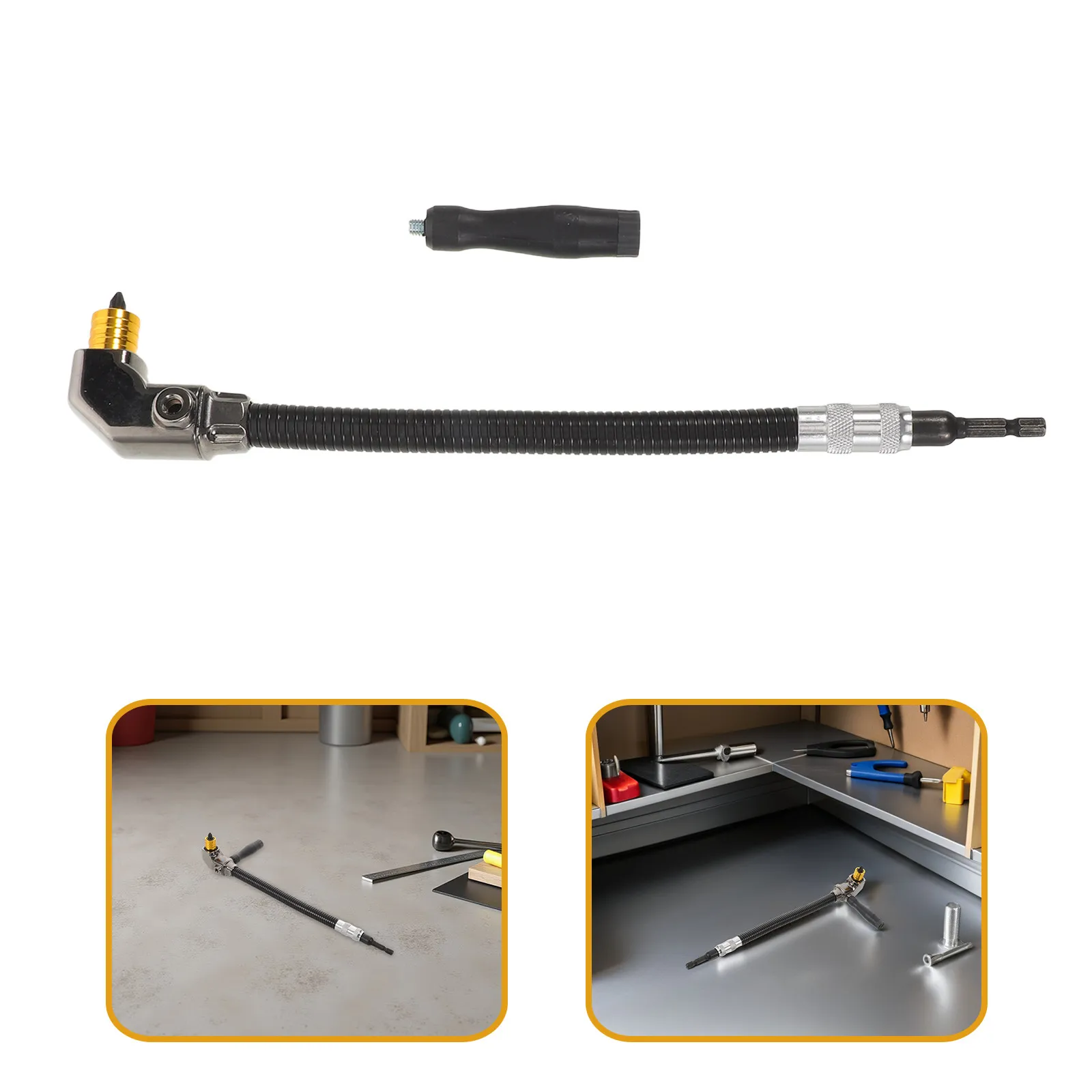 1Set 90 Degree Right Angle Drill Bit Adapter High-Strength Alloy Electric Drill Corner Chuck for Woodworking Industrial Repair