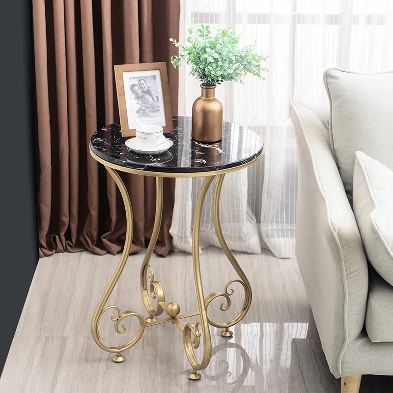 Modern Luxury Decor Coffee Tables Book Round Small Dressing Console Coffee Table Side Hall Sofa Mesitas De Noche Bedside Tables