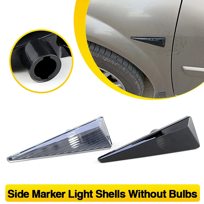2PCS For Renault Megane MK2 CC Espace MK4 Scenic MK2 Wind Avantime Thalia 2 No Bulbs Fender Side Marker Light Covers Housing