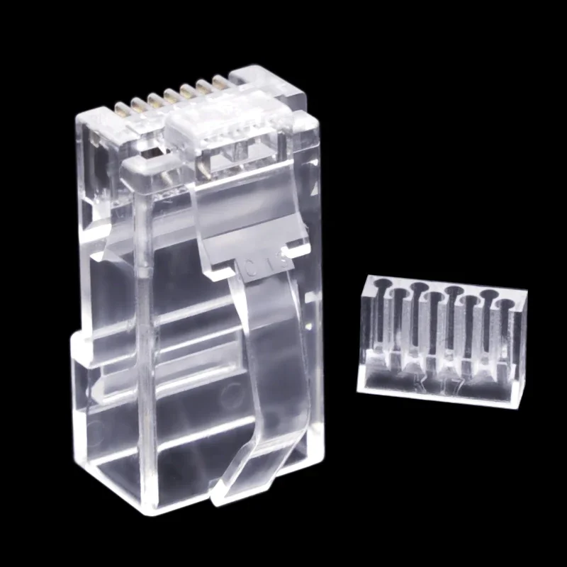 cncob Cat6 UTP rj45 Гибкий сетевой разъем для шрапнели RJ-45 модульный разъем Ethernet Тысяча M обжимной компьютерный кристаллический разъем