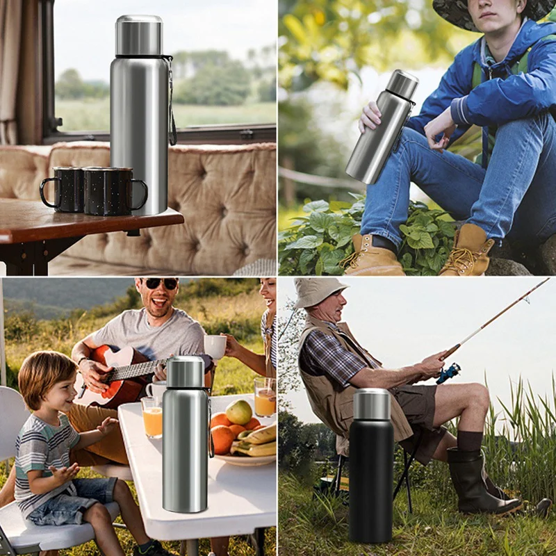 Large Capacity Stainless Steel Bottle LED Temperature Display Smart Water Bottle for Outdoor Vacuum-SPMI