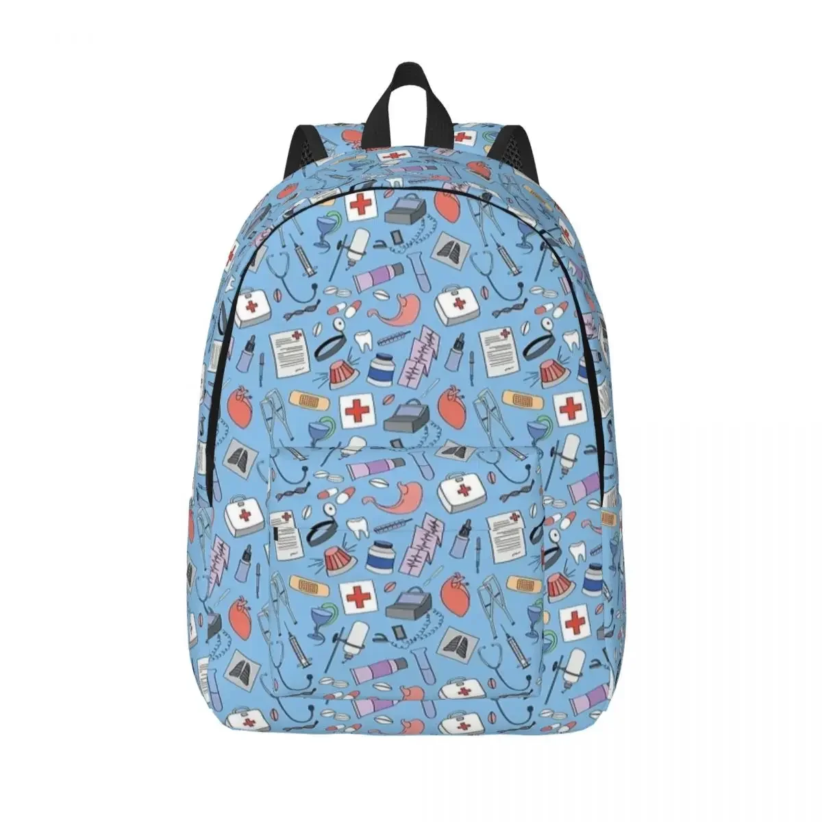 

Nurse Medical Wallpaper Backpack Elementary High College School Student Book Bags Men Women Daypack Travel