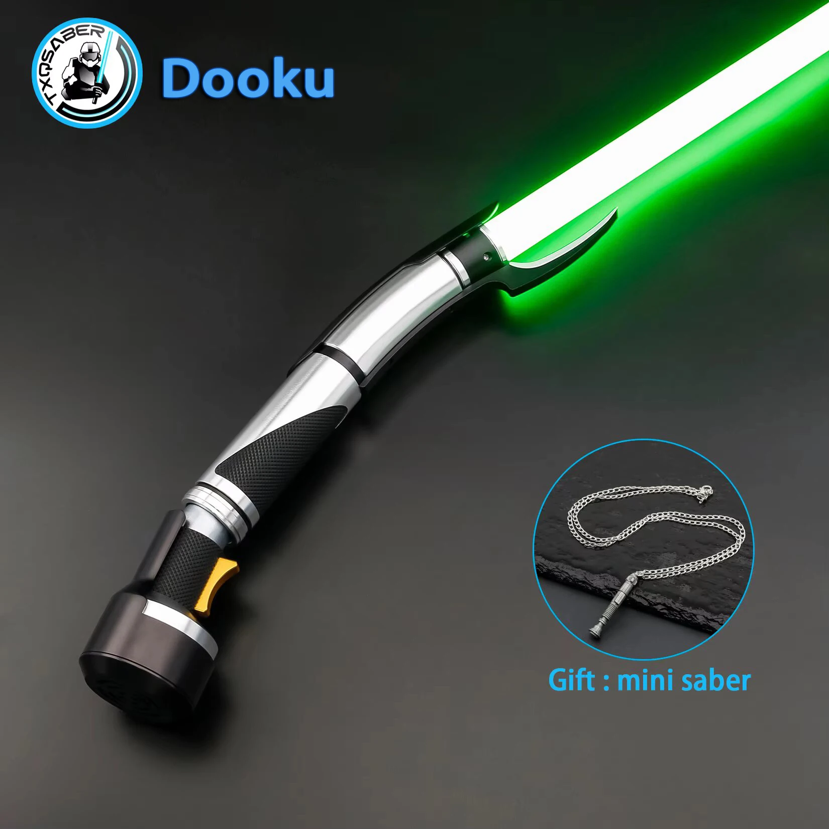 

Dooku TXQSTUDIO RGB тяжелый дуэльный или неопиксельный лазерный меч 27 комплектов звук гладкие качели металлическая рукоять световой меч подарки для косплея