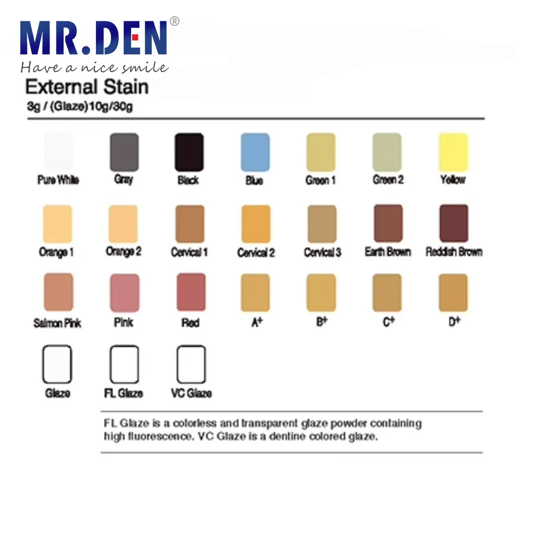 Noritake CZR Zirconia Ceramic Materials Technology for Crown Finishes Surface Stained Porcelain Fused to Zirconia Restoration 3g