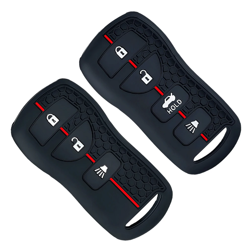 Capa de silicone para chave remota de carro, para nissan tiida xtrail t30 altima sentra frontier, acessórios para infiniti fx 35 qx56 ja60