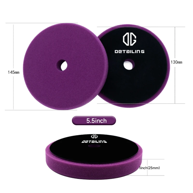DETAILING3/ 5/6 Zoll Polierpads Deutschland Schaumstoff Schneid- & Finish-Schwammpad-Set für DA/RO Poliermaschinen und Pufferwerkzeuge – Detail 4
