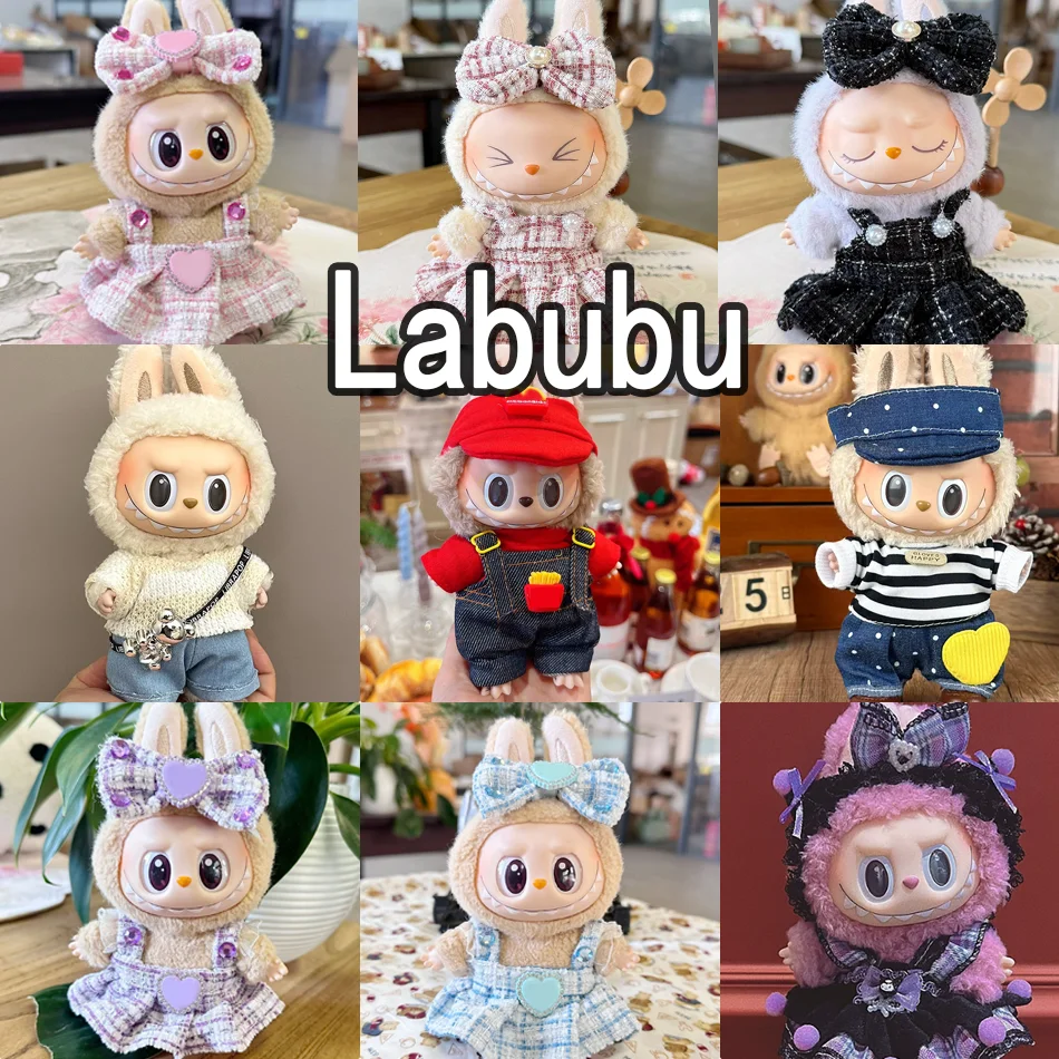 

Подходит только для одежды лабу 15-17 см, виниловая кукла Лабу, детская одежда, тематический комплект рабочего класса McDonald's