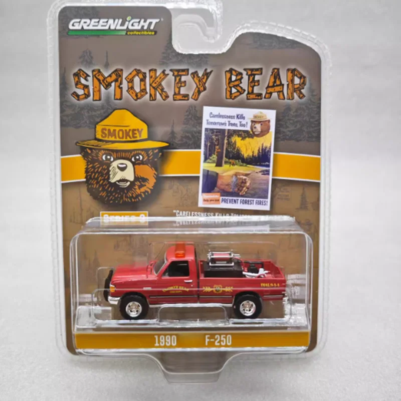 

GreenLight масштаб 1:64 1990 F-250 модель автомобиля из сплава, коллекция, украшение для дисплея, игрушка в подарок