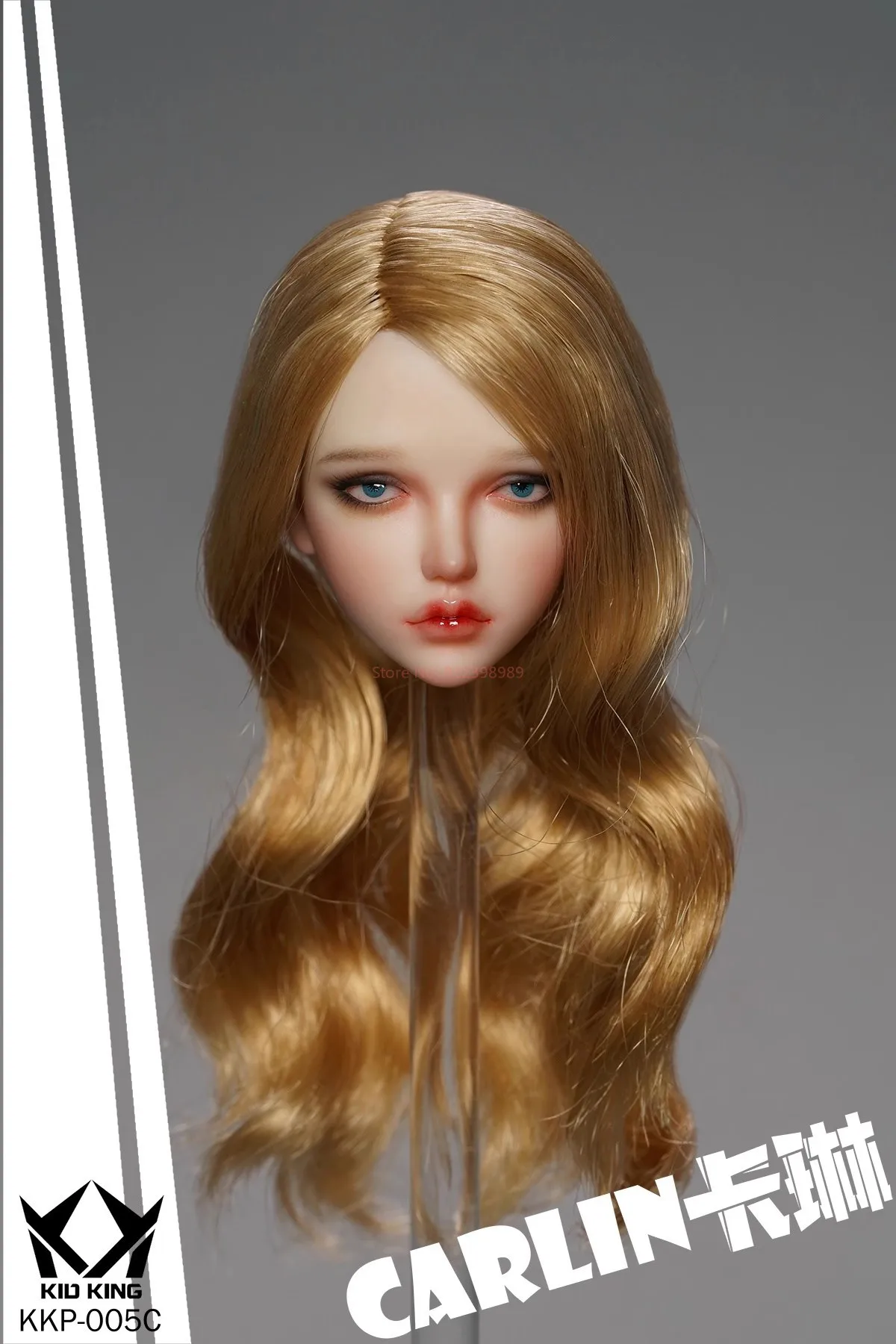 KID KING Carlin 1/6 KKP005 Ruchoma Głowa Żołnierki z Rzepami i Wyrażonymi Oczy, Figurka Modelowa, Zabawki, Prezenty