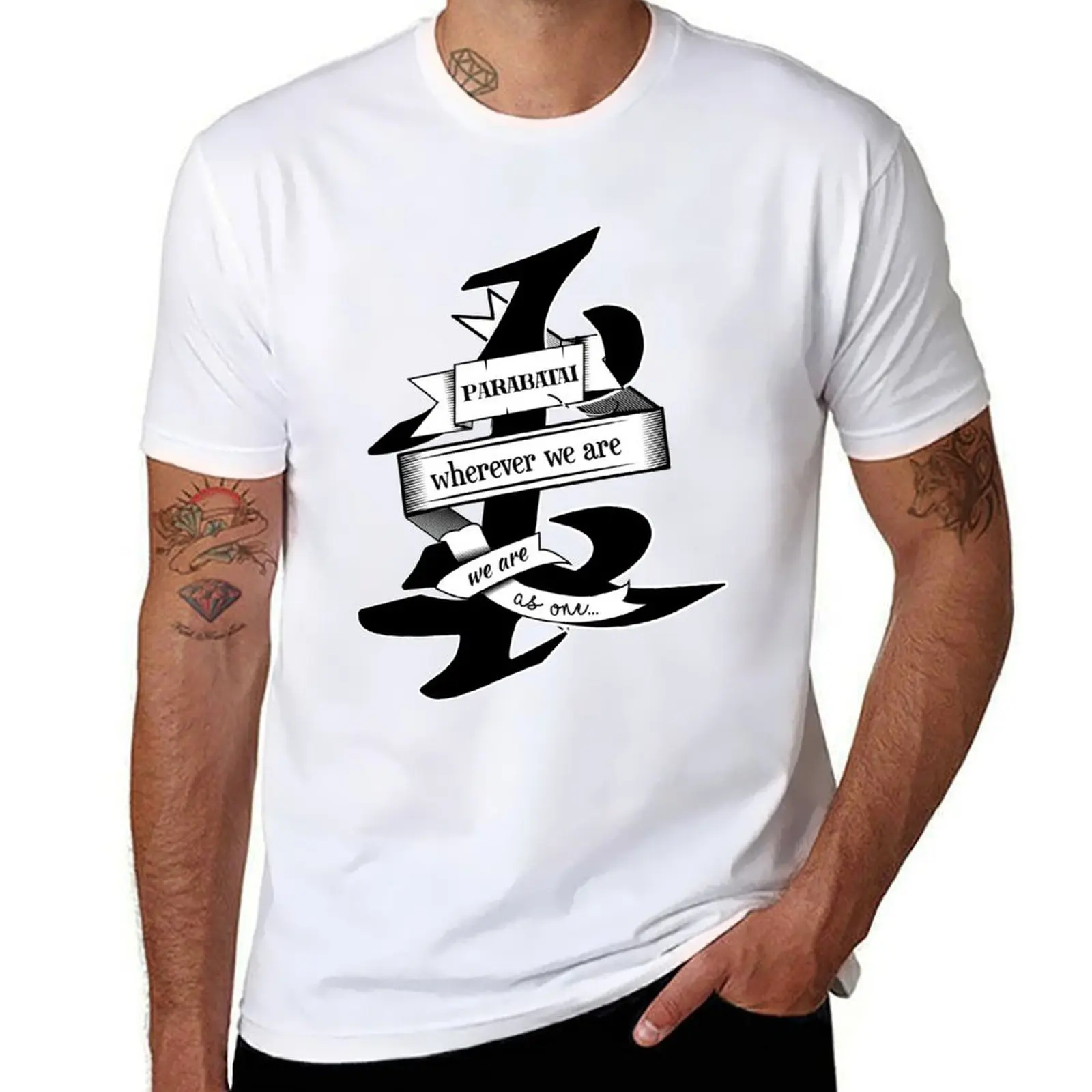 

Parabatai wherever we are, we are as one Shadowhunters. T-Shirt t shirts for man cotton t shirt for man T-Shirt