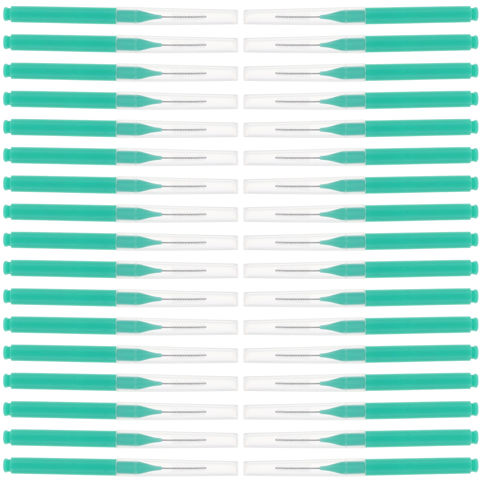 

100pcs Interdental Brushes Teeth Cleaning Portable Travel Stainless Steel 304 Oral Hygiene Dental Floss Toothbrush