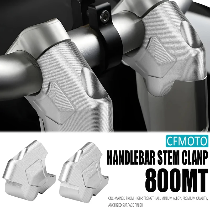 Motorcycle Handlebar Riser Mount Clamp Handle Bar Raisers Heighten Move Back Adapter Accessorie For Cfmoto 800MT 450MT 450 800MT