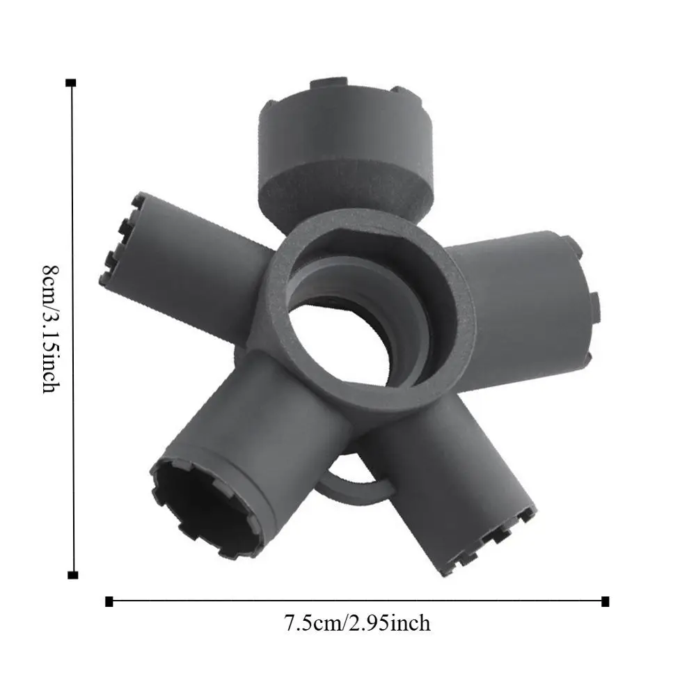 10 In 1 Home Repair Faucet Aerator Removal Tool Plumbing Multifunctional Fixed Spanner Compact Plastic Faucet Wrench Kitchen