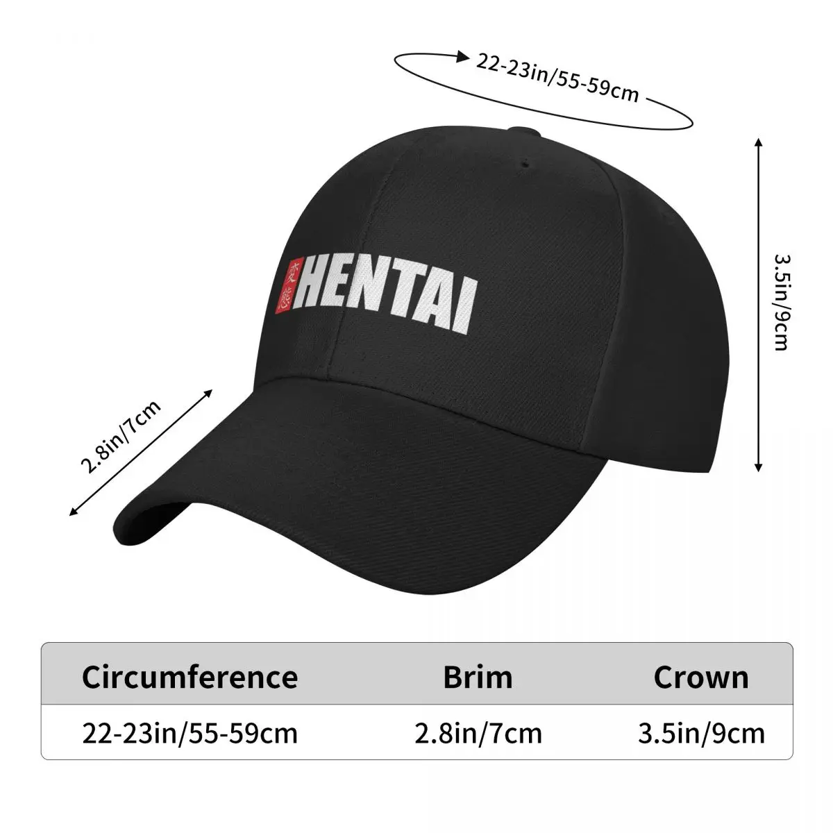 Hentai Baseball Cap Unique hats Mens Hats Women's