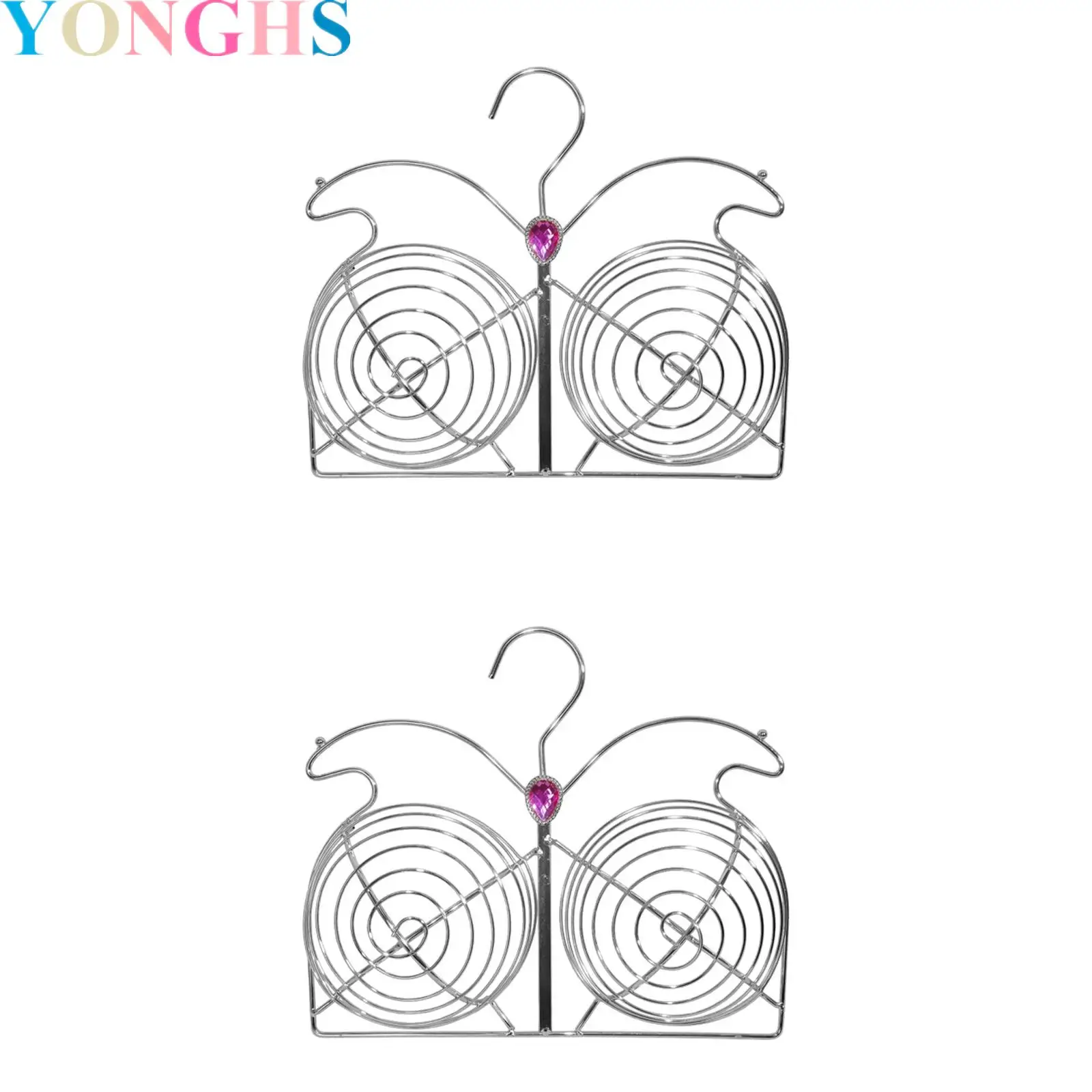

Women Metal Underwear Display Hanger Rhinestones Decor for Underwear Retail Store Fixtures Lingerie Showcases