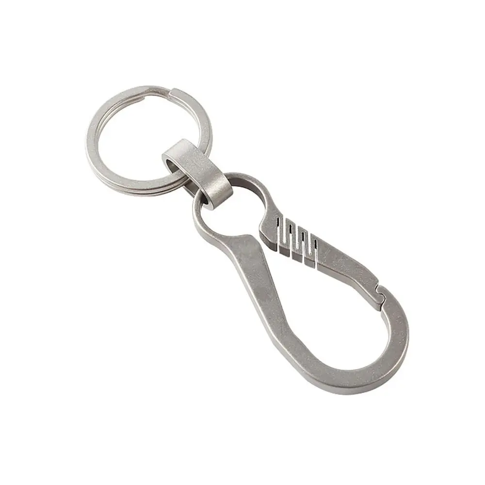 Bag Decor Special Shapes Car Key Chain Titanium Alloy Hi-end Bottle Opener Keychain Lightweight Luxury Men's Outdoor Keyring Men
