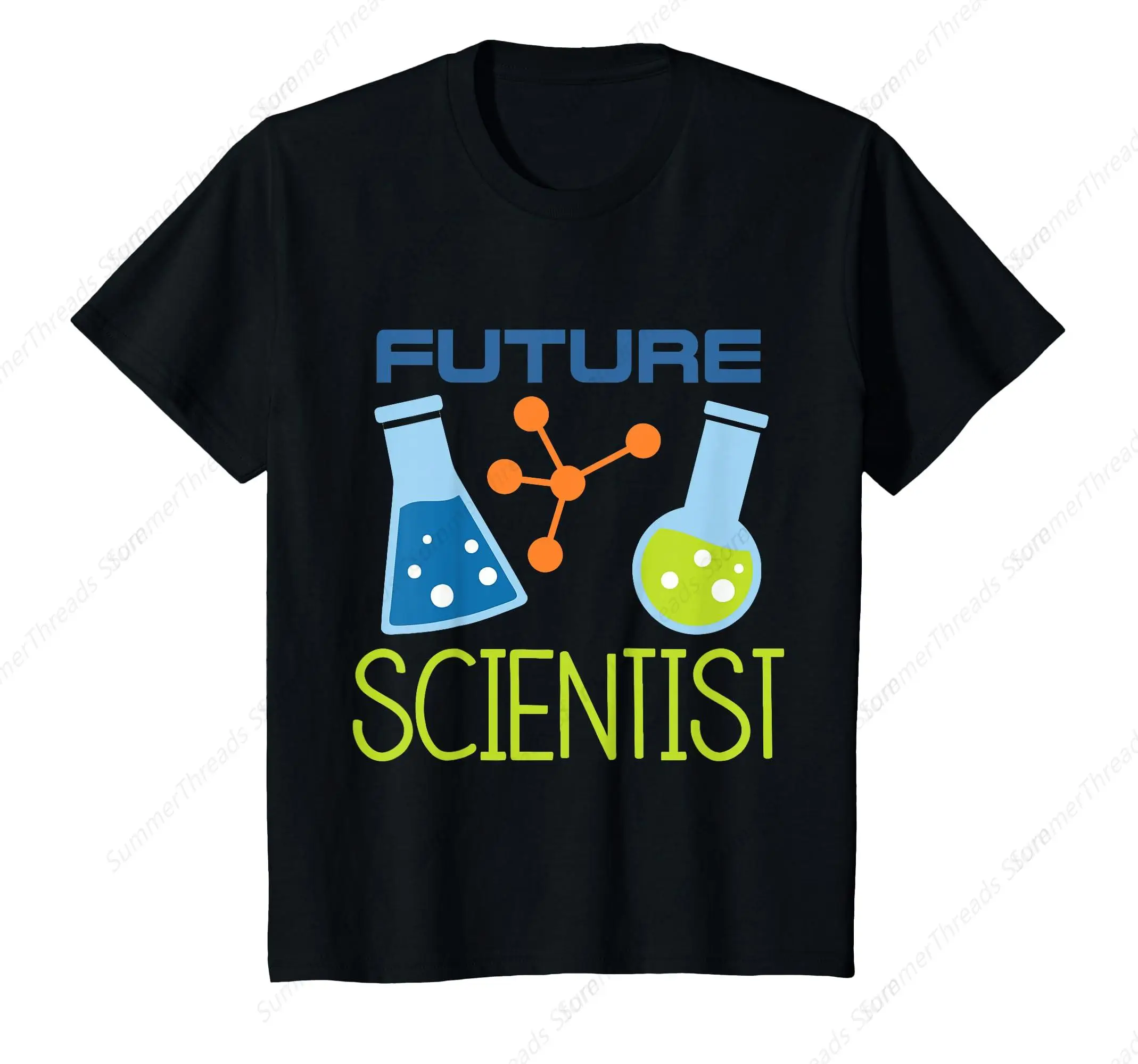 Kids' Future Scientist T - Shirt, Cool Science - Themed Tee With Beakers & Molecules, Perfect For Young Science Enthusiasts
