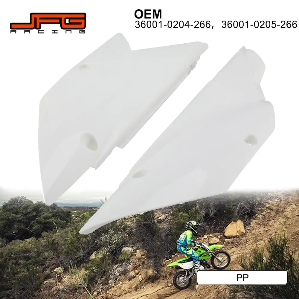 

Motorcycles Accessories Rear Side Cover Fairing Left Right Side Covers Kit For KLX110 KLX110L 2015-2025 Motocross Dirt Pit Moto