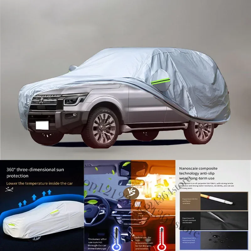 

For Mitsubishi Pajero Auto Anti snow Anti dust Anti-uv Anti peeling paint And Anti Rainwater 210t car cover Car cover