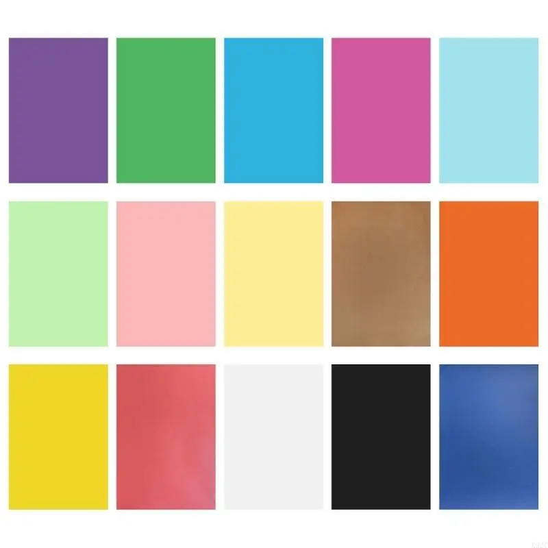 50 Sheets Greeting Card Cover Paper Coloured Card 8K Sheets Pack Assorted Colors K92C