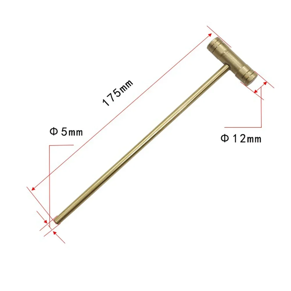 1pc 175mm Copper Small Hammer 5/8mm Detachable Handle Brass Mallets Watch Clock Repair Tool For Disassembling Maintening