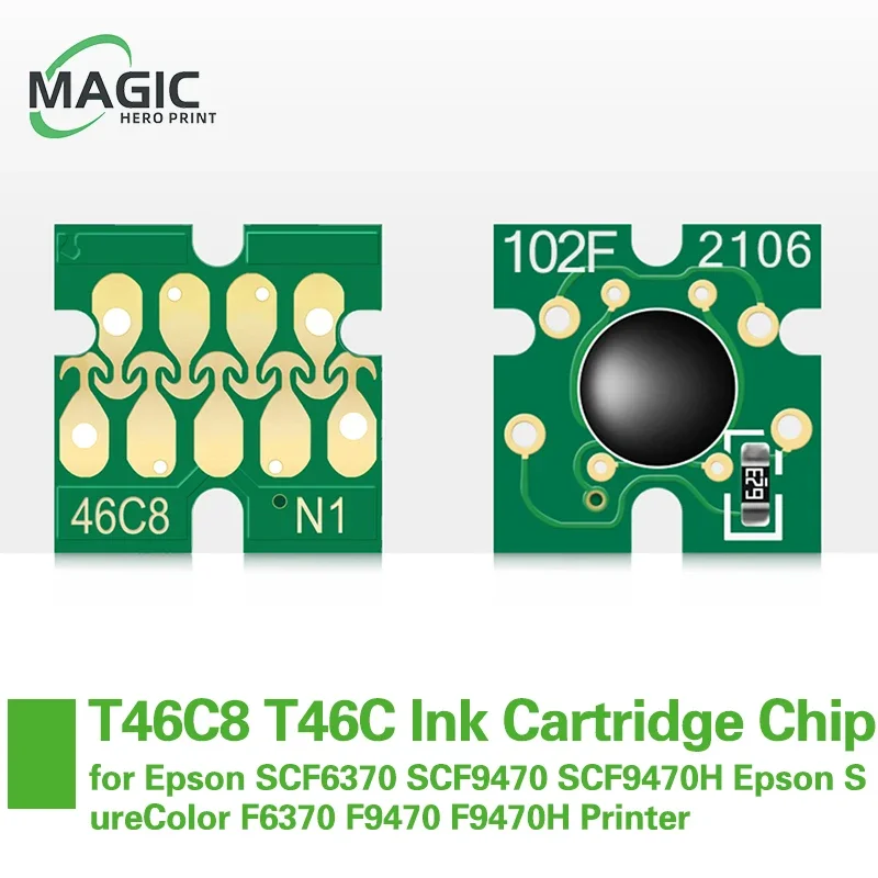 

Чип чернильного картриджа Magic Hero T46C8 T46C2 T46C3 T46C4 для принтера Epson SCF6370 SCF9470 SCF9470H SureColor F6370 F9470 F9470H