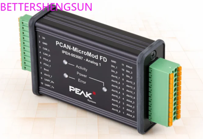 PCAN-MicroMod FD Analog 1 Configurable CAN FD analog I/O module 003087