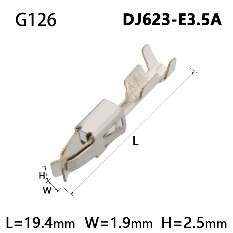 50 Pcs 2.5/2.8/3.5 MM Crimp Terminal  For FCI/TE/Tyco/AMP/Boschs Car Connector Auto Electrical Male Female Wire Terminals Pins