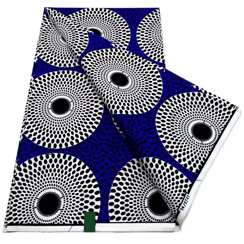 حقيقي نسيج الشمع الأفريقي الشمع النيجيري أنقرة كتلة يطبع الباتيك Hollandaise النسيج الهولندية Pagne 6 ياردة لخياطة القماش 2023 #3