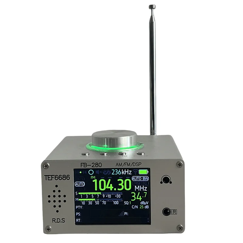 -BOFF TEF6686 고감도 라디오 FM/AM은 글로벌 주파수를 지원하며 원격 제어 기능이 있는 배터리가 내장되어 있으며 고충실도