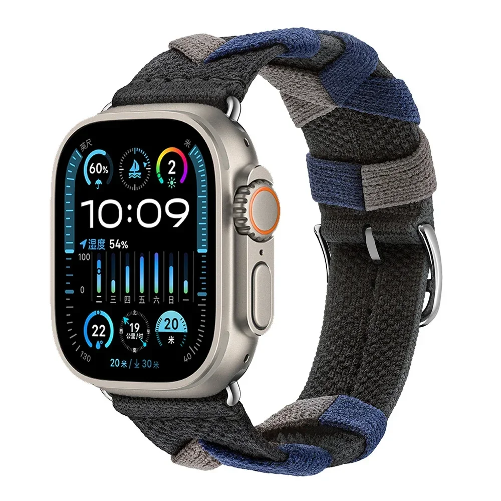 Nylon Loop Strap For Apple Watch Ultra SE 10 9 6 7 8 6 5 4 Sport Woven Single Bracelet iWatch 49mm 45mm 41mm 42mm 46mm 44mm 40mm