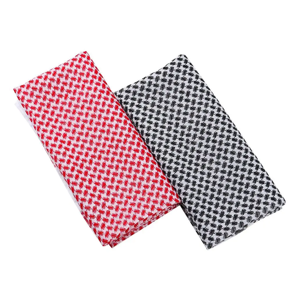1 Uds. Pañuelo para la cabeza musulmán árabe Kafiya Keffiyeh negro/rojo poliéster árabe Shemagh envoltura para el cuello para adultos gorros de turbante palestino