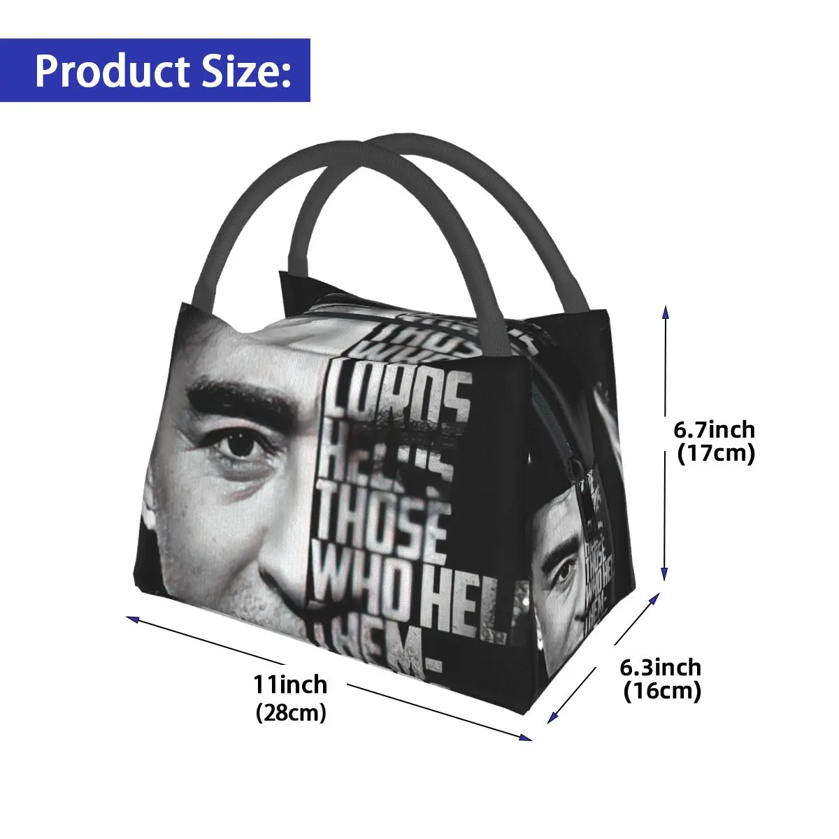 Diego Armando Maradona Quote Portable insulation bag for Cooler Food Office Pinic Container