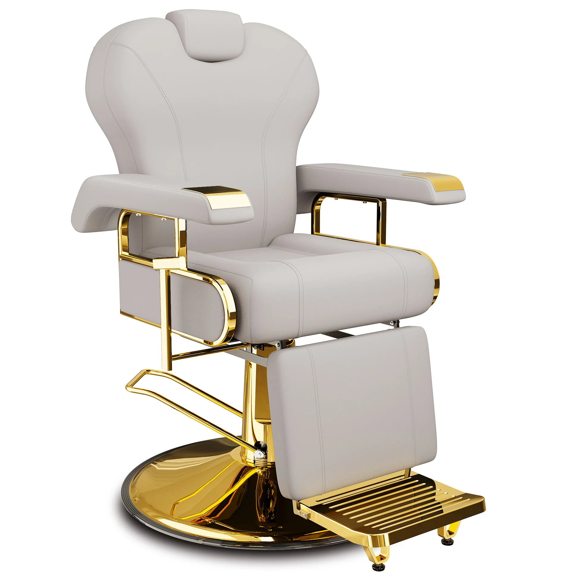 

Barber shop chair, salon, special for hairdressing, rotatable lifting and reclining hair cutting